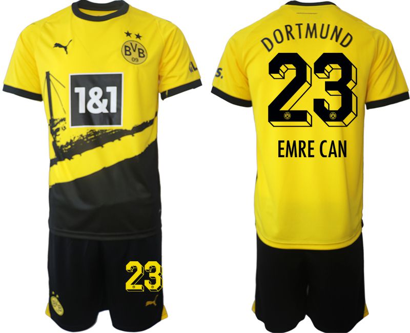 Men 2023-2024 Club Borussia Dortmund home yellow #23 Soccer Jersey->->Soccer Club Jersey